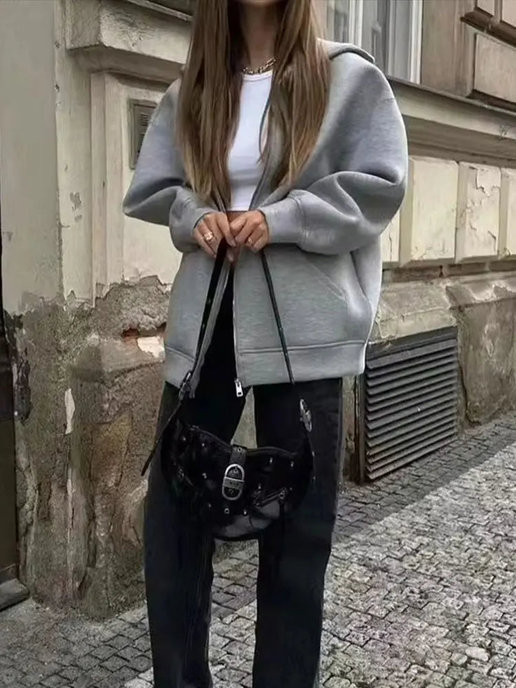 Nuvora Oversized Zip Hoodie